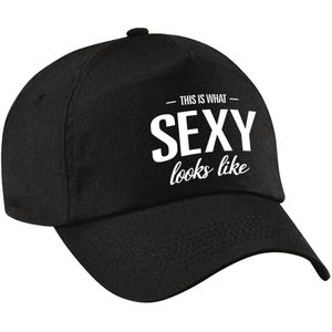 This is what sexy looks like pet / cap zwart voor dames en heren - Verkleedhoofddeksels