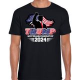 T-shirt Trump heren - Most reliable candidate - fout/grappig voor carnaval - Feestshirts