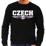 Tsjechie / Czech landen / voetbal sweater zwart heren - Feesttruien