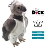 Carl Dick Pluche Harpij Roofvogel Knuffel - 28 cm - Grijs - Kuif Arend/Havik Knuffel Voor Kinderen