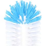 Buemag Spoelborstel enkel - 2x - glazen afwassen - 8x8x19 cm - blauw - professionele horeca borstel - Afwasborstel