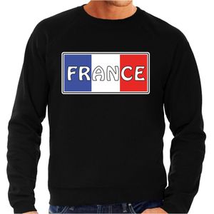 Frankrijk / France landen sweater zwart heren - Feesttruien