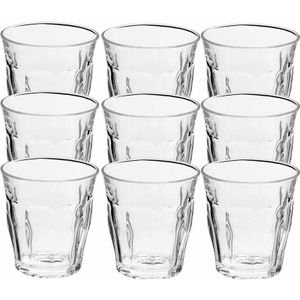 Duralex koffie/espresso glazen Picardie - 18x stuks - transparant - 160 ml - Drinkglazen - Koffie- en theeglazen