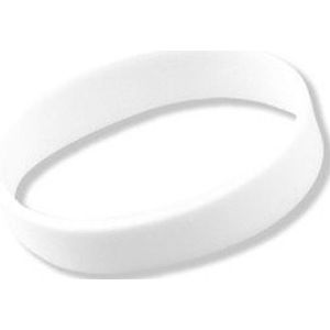 Siliconen armband wit - Verkleedarmdecoratie