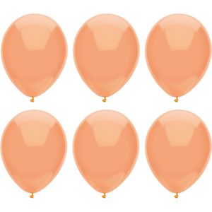 Ballonnen verjaardag/thema feest - 200x stuks - perzik roze - 29 cm - Ballonnen