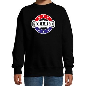 Have fear Holland is here / Holland supporter sweater zwart voor kids - Feesttruien