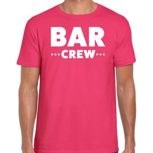 Roze bar crew shirt voor heren - Feestshirts