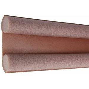 Tochtstrip - tochtwering - bruin - foam - 100 x 3,5 cm - deur tochtstopper - Tochtstrippen