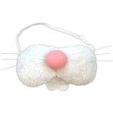 Paashaas/konijn oren diadeem roze met tandjes/snuitje voor volwassenen - Verkleedhoofddeksels
