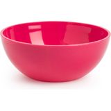 Plasticforte kommetjes/schaaltjes - 4x - dessert/ontbijt - kunststof - D12 x H5 cm - fuchsia roze