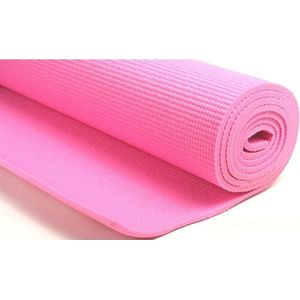 Roze yogamat/sportmat 180 x 60 cm - Fitnessmat