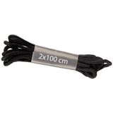 Schoenveters - 18x - zwart - 100 cm - stof - Schoenveters