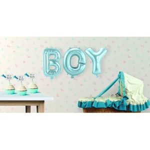 Opblaasbare letters BOY Its a boy versiering - Ballonnen