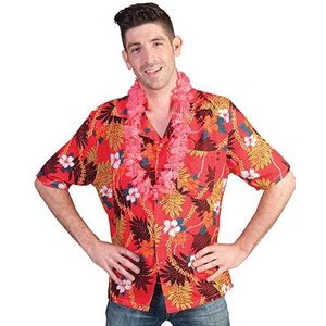 Rood Hawaii shirt met tropische print voor heren - Carnavalsblouses