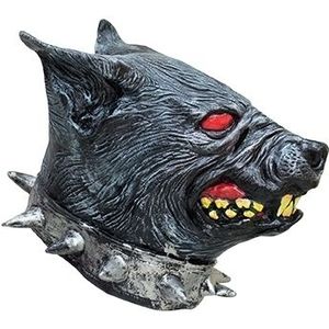 Latex dieren masker van een hellhond - Verkleedmaskers
