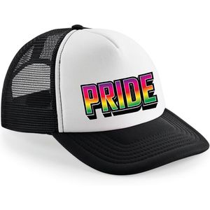 Gay Pride cap/pet voor volwassenen - zwart - pride - regenboog - LHBTI - unisex - Verkleedhoofddeksels