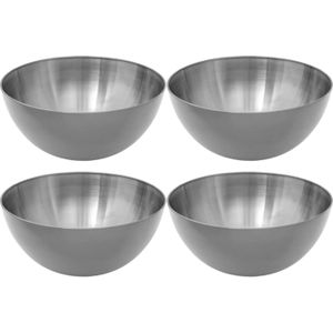 Secret de Gourmet - Slakommetjes/Schaaltjes - Set 8x - RVS - D19 cm