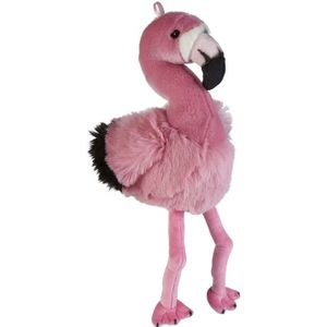 Pluche Flamingo Knuffel 41 cm - Knuffeldier/Knuffelbeest - Tropische Vogels