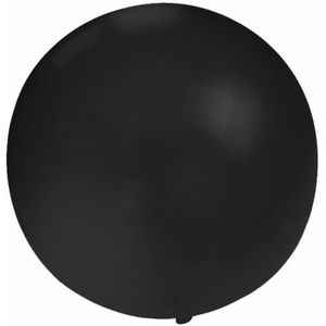 Ronde zwarte ballon 60 cm groot - Ballonnen