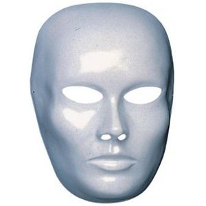 Blanco masker van heren gezicht - Verkleedmaskers