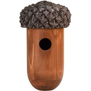 Houten vogelhuisje/nesthuisje eikel 25 cm - Vogelhuisjes