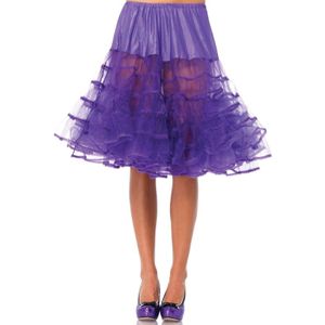 Verkleed lange petticoat paars voor dames - Petticoats