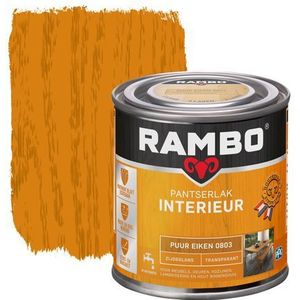 Rambo Pantserlak Interieur Transparant Zijdeglans 0803 Puureiken 0,25 Ltr