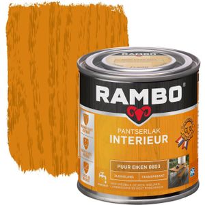 Rambo Pantserlak Interieur Transparant Zijdeglans 0803 Puureiken 0,25 Ltr