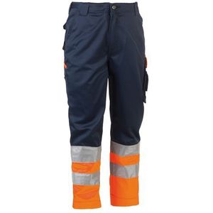 Herock Werkbroek Olympus Marineblauw/oranje Maat 48 | Werkkleding