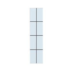 Cando Isolatieglas Glas-in-lood 8-ruits 93x201cm