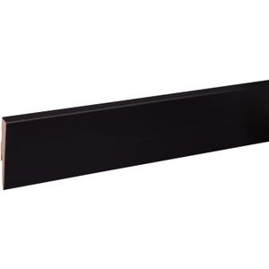 Cando Hoge Plint Blok- Zwart - 240cm - 12x80mm