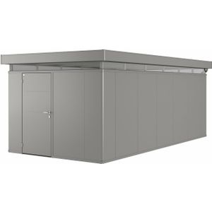 Biohort Tuinhuis Casanova 300x600cm Kwartsgrijs Metallic Deur Links