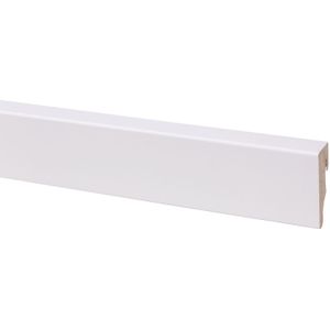 Cando Hoge Plint Cubic - Wit - 240cm - 19x58mm