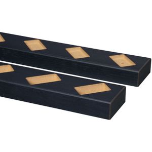 Cando Set Vloer- En Plafondprofielen Voor Decowall Roomdivider - Mdf - Lava Eiken - Schuin 45° - 2 Stuks