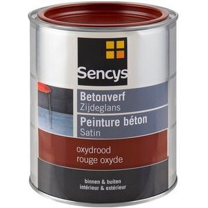 Sencys Betonverf Zijdeglans Oxydrood 750ml