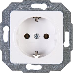 Sencys Inbouwstopcontact Halifax Met Aarde (randaarde) 1-polig Wit Ip20 | Wandcontactdozen