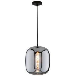 Fischer & Honsel Hanglamp Nayla Gerookt Glas ⌀25cm E27 40w | Hanglampen