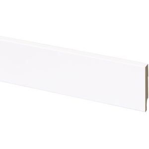 Hoge Plint Cubic Blok - Ral 9003 - 244cm - 12x79mm