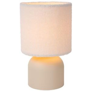Lucide Tafellamp Woolly Beige ⌀16cm E14