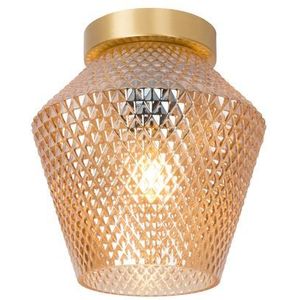 Lucide Plafondlamp Rosalind Amber ⌀21cm E27