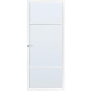 Cando Capital Binnendeur Nashville Wit Blank Glas Schuifdeur 78x211,5 Cm