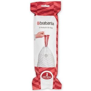 Brabantia Perfectfit Afvalzak Met Trekbandsluiting - 20/25 L - Code J - 20 Stuks