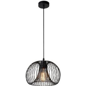 Lucide Hanglamp Vinti Zwart Ø30cm E27 | Hanglampen