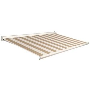 Domasol Knikarmscherm F10 Manueel Ral9001 Beige Creme Doek D513 500x300cm