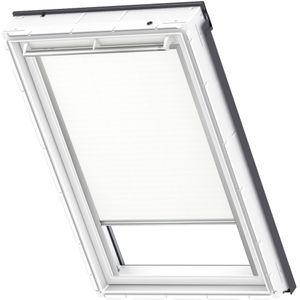 VELUX Origineel Verduisterend Rolgordijn (DKL), Zilveren Kozijn, MK04, Wit