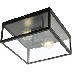 EGLO Charterhouse Plafondlamp - E27 - 36 cm - Glas - Zwart