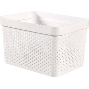 Curver Infinity Box Dots 17l - 100% Recycled Wit