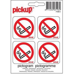 Pickup Sticker Verboden Te Roken 10x10cm | Belettering
