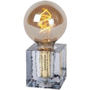 Lucide Tafellamp Gelka Gerookt Glas E27 | Tafellampen