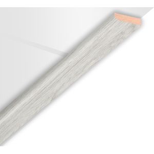 Hdm Afdeklijst - Mdf - Embrossed Zilver - 25x6 Mm - Lengte 260cm